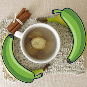 Chá de Banana Verde